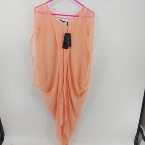 Marciano Beach Cover Up Caftan in size xs Pink Coral